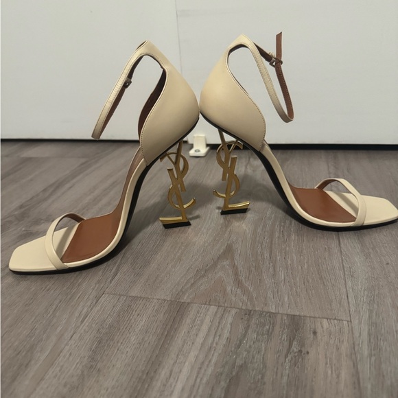 Brand New YSL Opyum Logo Heels - Beige - Picture 5 of 7